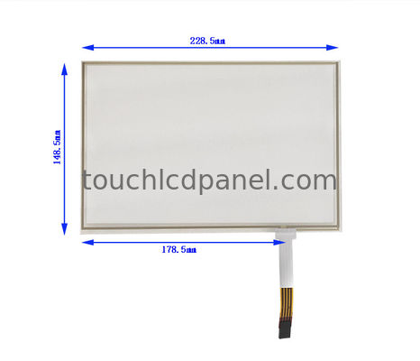 217 x 136,2 mm 10,1 pollici resistenza touch screen con connessione FPC Tempo di risposta di 10ms