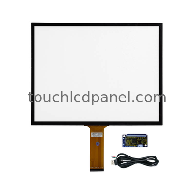 15 pollici 6 mm copertura anti-vandale vetro pannello touch capacitivo per 1024x768 risoluzione pannello LCD