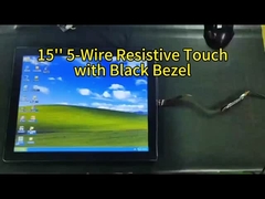 15 pollici Ultra Durable 5 Wire Resistive touch screen con alta trasmissione per uso medico