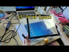 15 pollici di vetro su vetro Multi Touch Capacitive touch panel con ILITEK touch controller
