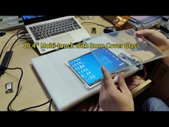 Pannello touch capacitivo anti-vandalo da 10,4 pollici, costruito con vetro di copertura temperato da 3 mm