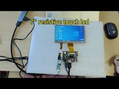 Pannello LCD da 7 pollici 1024x600 con pannello touch resistivo a 4 pin 2.54 per pannello di controllo industriale